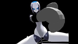 Raw brutal sex-filled beatdown by dominant sexbot on helpless submissive male