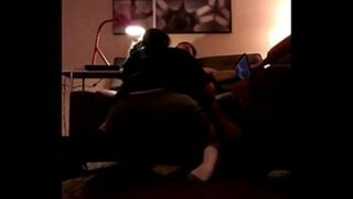White Girl Deepthroating Massive Black Rod From Behind