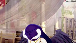 Thick-jawed Albedo gets slammed by a horny🥵 Overlord in a sweaty, POV-filth fest.