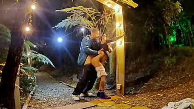 Rough sex with the petite girl in the forest then bath time ¦ Fernanda Ribeiro ¦