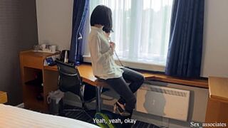 Stepmom's touch triggers his hard-on; they handle it together