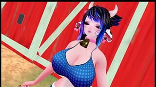3D Perspective Busty Milk Session with Sounds Added
