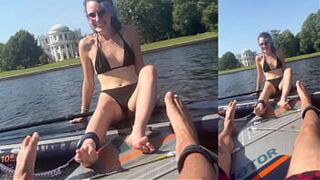 Sunset Hookup: Horny🥵 Cutie Boards for Naughty😈 Sex Frenzy Then Unbridled Orgasm💦 Raves