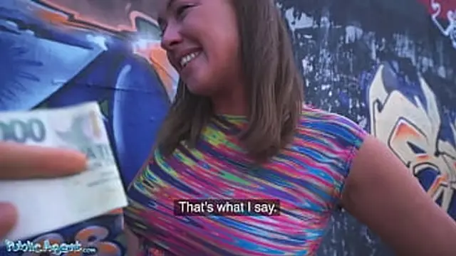 Down an on-ramp to ecstasy: Elisa Tiger ravaged by beast below highway signs