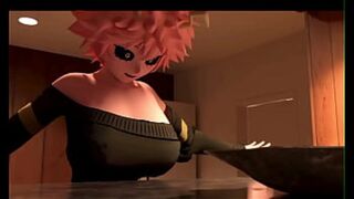 Big-boobed redhead gets 3D-breasted, tit-tastic, aurally-stimulated, and utterly ravished, oh so loudly.