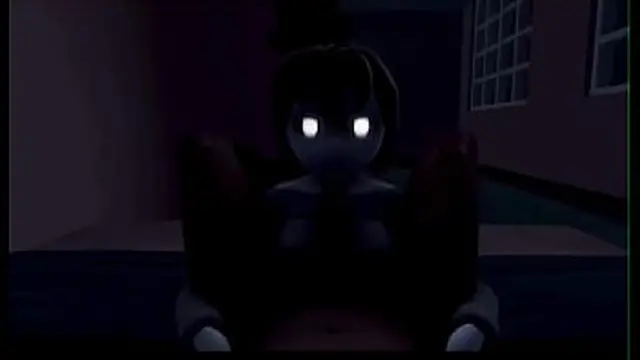3D Busty POV Blowjob with glowing eyes and added sound