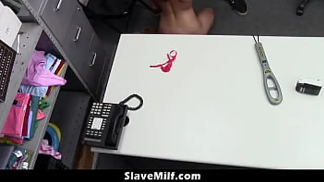 Officer Forces to Strip Search the Milf Shoplifter - Slavemilf