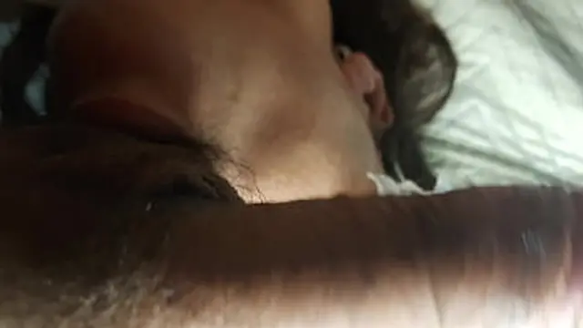 She sucked the head of my cock and my hairy balls a lot