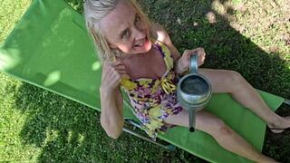 Squeaky squirt I anally delight my rectal ravaged rear on a sweltering summer afternoon