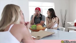 Stepmom Craves Fun with New GF - She's Wife Material
