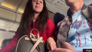 Plane Risky Jerk Off, Public Flashing Sex