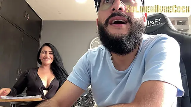 After finishing the interview she wants to try my cock