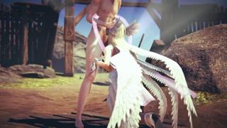 Her filthy lips wrapped around a cock🌭 while riding a virtual dragon