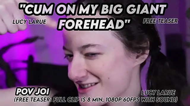 Cum on My Massive Forehead POV JOI