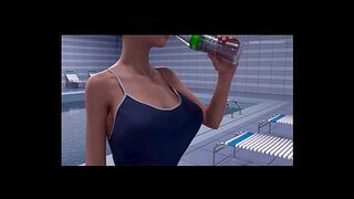 3D Steamy Asian POV Busty Growth Audio Added