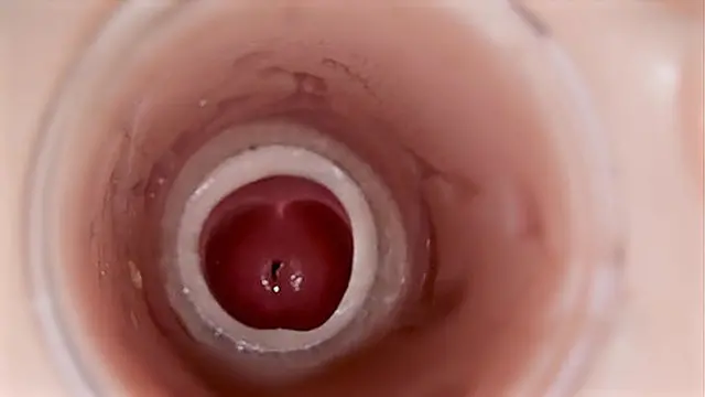 Close-up of intense creampie inside wet slit