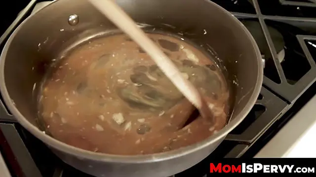 Milf with huge tits Ariella Ferrera sucks her stepson's dick