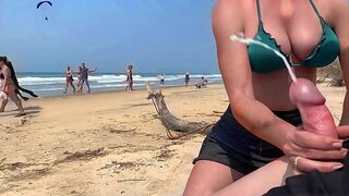 Ejaculation in front of everyone  She refused to stop until I cum 