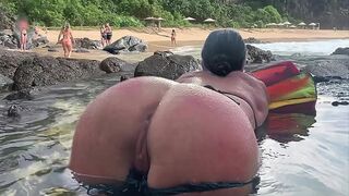 A stranger feeds my sperm to fish in front of everyone