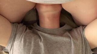 Real Homemade StepSister's Facesitting & Squirt