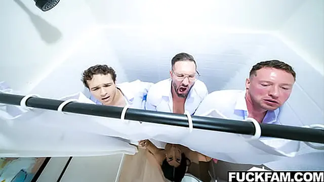 Roxie Takes on Three Step Cocks To Celebrate Graduation! Roxie Sinner, Quinton James, Pierce Paris, Jayden Marcos