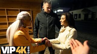 SWAP4K  Swap wives ended up as hot threesome with a big cock