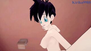 Videl and Chi-Chi (Bikini armor) intense sex  - Dragon Ball POV Hentai