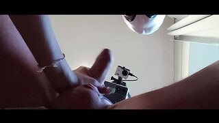 Preview - Naked milf with pantyhose and heels gives a blowjob with swallowing
