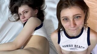 My Sexy Neighbor is Going Crazy  Her Tiny Pussy Can Barely Fit That Cock