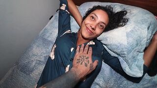 POV - Accidental Creampie with Brazillian Natural Tits Nati Roza