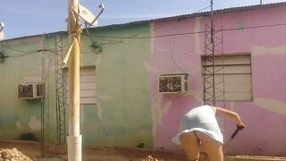 My neighbor can't wait to see my big ass in my short dress.