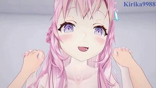 Hakui Koyori and Sakamata Chloe intense sex  – Hololive VTuber POV Hentai