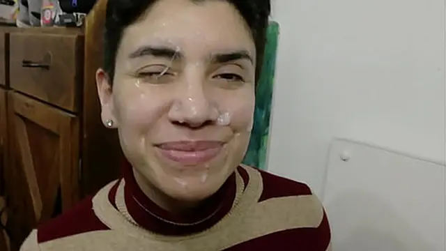 Old school facial! POV handheld camera