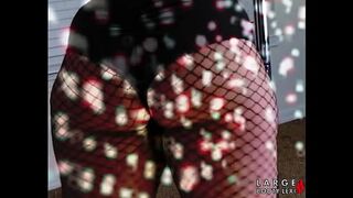 THICK & JUICY – Fishnet Pawg Twerk & Strip Show – Ass Bouncing Like Crazy! (1080p Landscape)