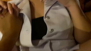 Fucked with a friend and came while wearing a nurse's uniform  So thrilling —  moaned loudly 