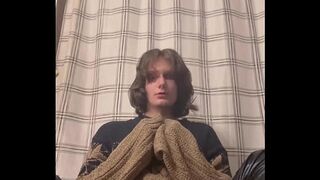 POV: You catch your Femboy best friend wearing your sweater