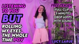 Listening To You But Rolling My Eyes The Whole Time POV