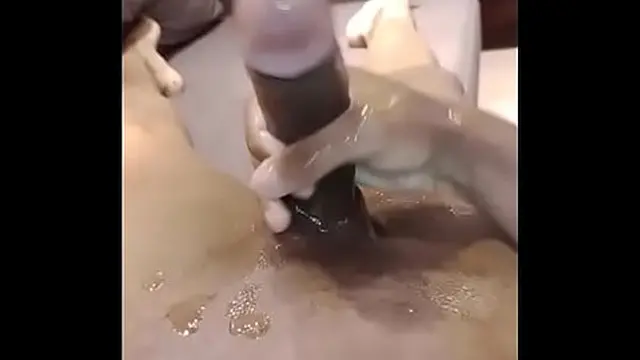 Massaging the dick 4