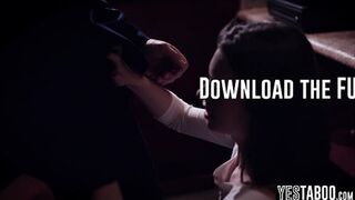 Petite bartender seduces and fucks married big dick boss at work