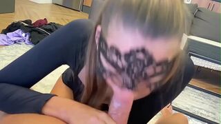 Backstage sex with 18yo Brunette Teen Angel - POV Sex
