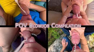FPOV Blowjob Cumshot COMPILATION - PART 2 - SO MUCH CUM!