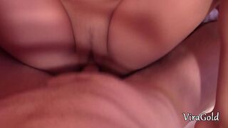 My beautiful 18 year girl with big tits loves creampie in pussy