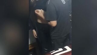 Noooo! She was scared that her boyfriend would find out... college friend leaves the party... AND THIS HAPPENS!!!