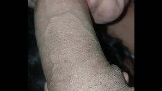 They film me while I give a blowjob to their big cock