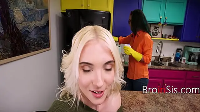 Slutty Teen girlfriend Fucked Under milfs Nose