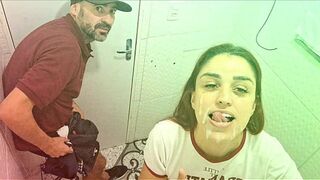 Young woman fucked in the bathroom at the party!