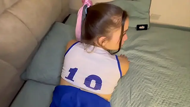 My girlfriend dressed up for me and I fucked her