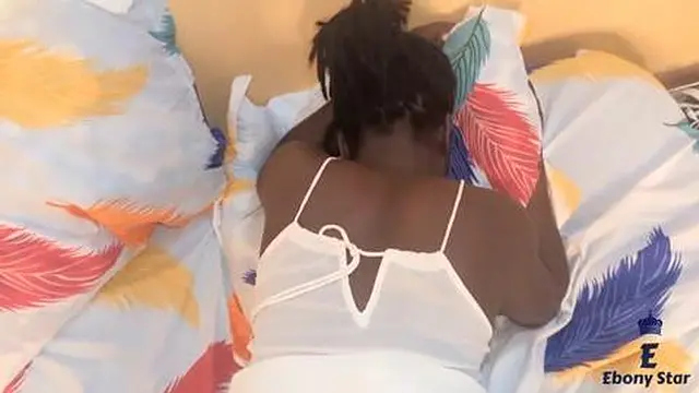 Pretty african ebony wants to please her husband at home