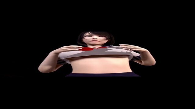 Asian chick with thick boobs enjoys solo playtime in POV 3D scene 