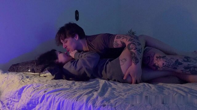 Real couple enjoys intimate missionary sex full of kisses and passion